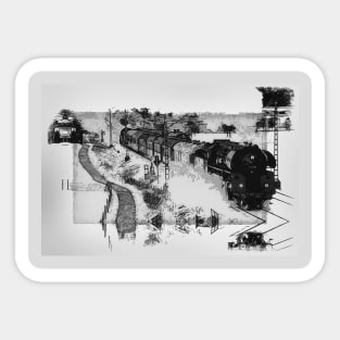 Steam Train Ride - Vintage Trains Sticker
